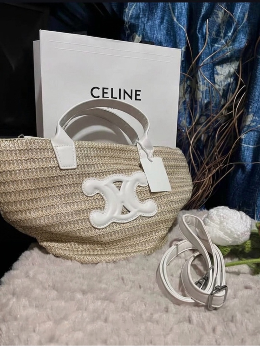 nwt Straw Raffia Tote